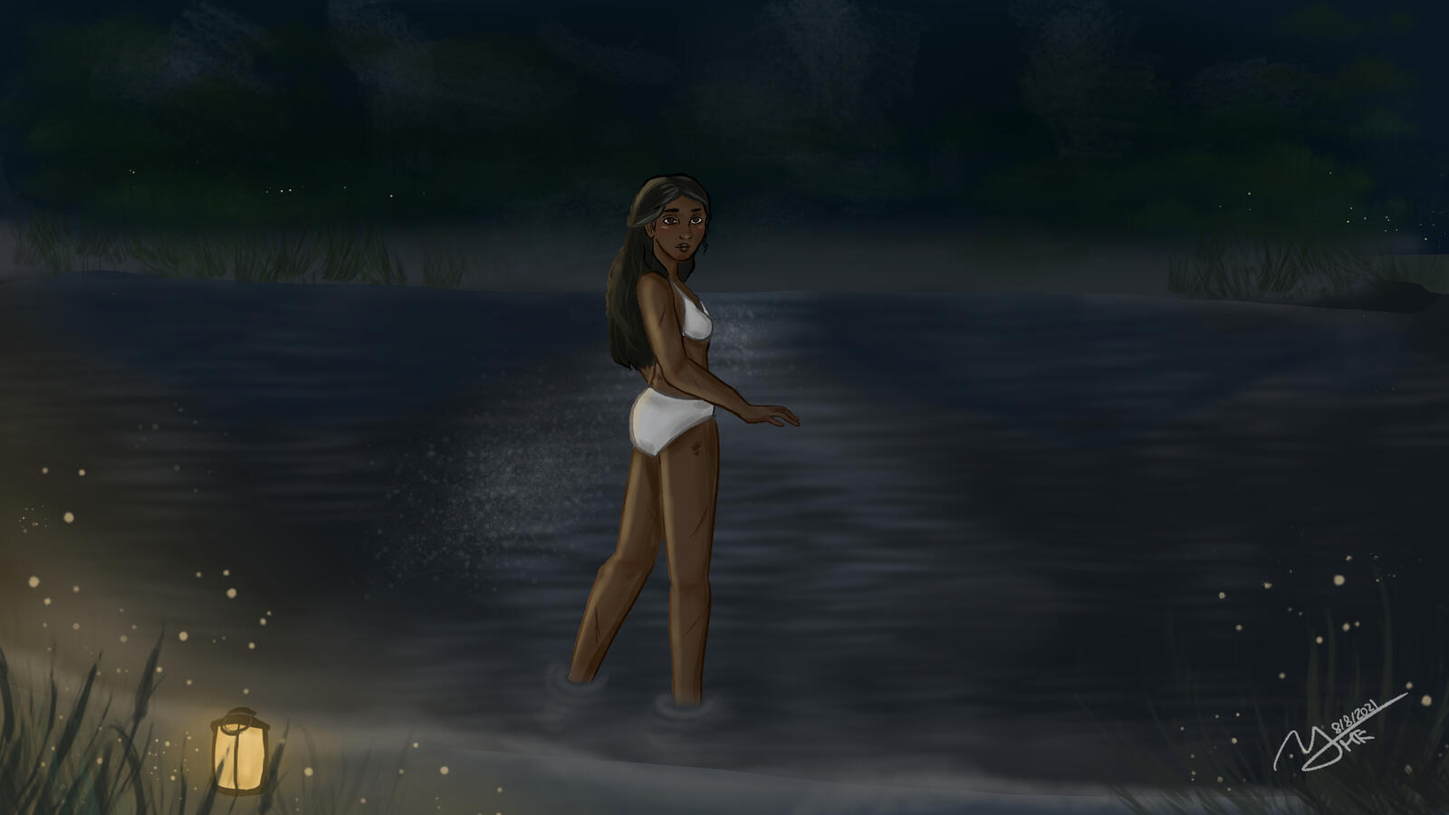 En el lago